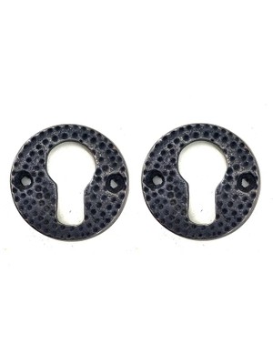 Buğz Antika Tarz Dekoratif Pirinç Oda Kilit Rozeti - 49MM, Oksit