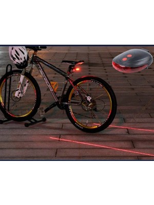 Lazer Güvenlik Şeritli Bisiklet Stop Lambası