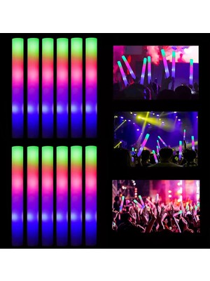 LED Işıklı Rengarenk Sünger Parti Çubuğu