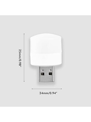 Storemax Mini LED Lambalar, USB Işık, 6 Adet, Taşınabilir Mini USB Gece Lambası, Mobil Led, Bebek Uykusu, Mobil Şarj Lambaları Için Küçük Yuvarlak Işıklar