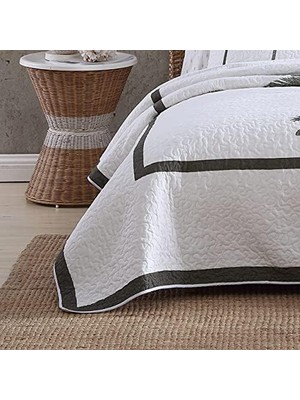 Storemax Bahama | Koleksiyonu | Yorgan -%100 Pamuk, Ters Çevrilebilir, Yumuşak ve Nefes Alabilir Yatak, Daha Fazla Yumuşaklık Için Önceden Yıkanmış,, Gri