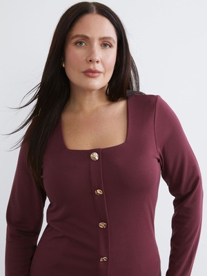 Lc Waikiki Yeni Sezon Büyük Beden Kare Yaka Bluz