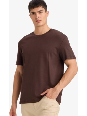 DeFacto Ultra Yumuşak %100 Pamuk Regular Fit Basic Tişört E7961AX25AU