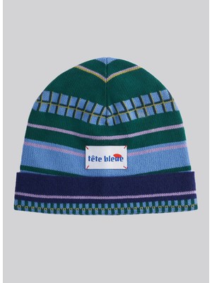 Tete Bleue Yeşil Kadın Bere Noe Cashmere Blend Graphıc Beanıe