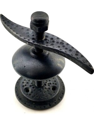 Buğz Antika Tarz Dekoratif Pirinç Pervane Panjur Stoperi - 110X110 Mm, Oksit