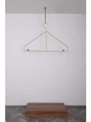 Modern Raf Tavandan Askılı Elbise Askısı