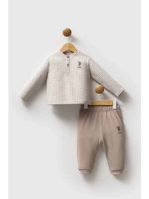 The Log İnvest U.s. Polo Assn 2 Li Takım USB2576 Bej Melanj