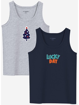 Lc Waikiki Yeni Sezon Bisiklet Yaka Erkek Çocuk Atlet 2'li