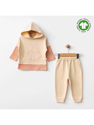 The Log İnvest Eslenza Baby Organik 2'li Takım 0051 Bej