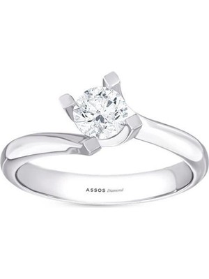 Assos Pırlanta 0.35 Karat Pırlanta Tektaş Yüzük