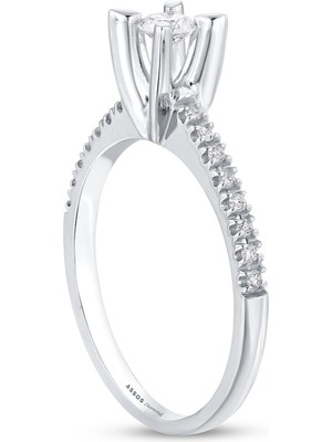 Assos Pırlanta 0.30 Karat Pırlanta Tektaş Yüzük