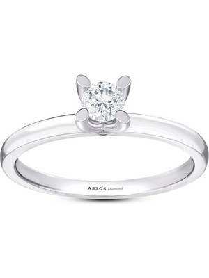 Assos Pırlanta 0.15 Karat Pırlanta Tektaş Yüzük