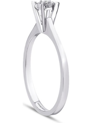 Assos Pırlanta 0.03 Karat Pırlanta Venüs Tektaş Yüzük