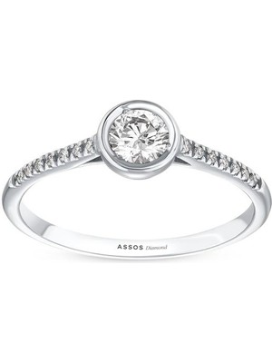 Assos Pırlanta 0.15 Karat Pırlanta Tektaş Yüzük