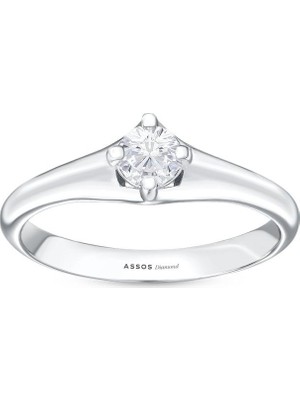 Assos Pırlanta 0.20 Karat Pırlanta Tektaş Yüzük
