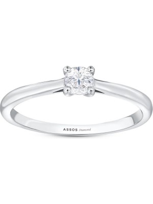 Assos Pırlanta 0.20 Karat Pırlanta Tektaş Yüzük