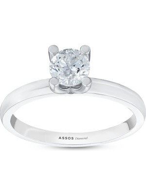 Assos Pırlanta 0.30 Karat Pırlanta Tektaş Yüzük