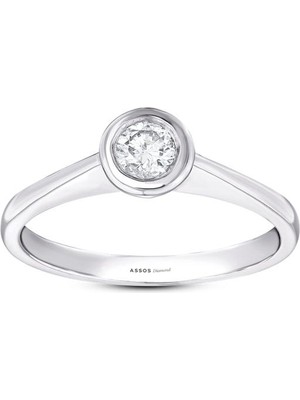 Assos Pırlanta 0.15 Karat Pırlanta Tektaş Yüzük