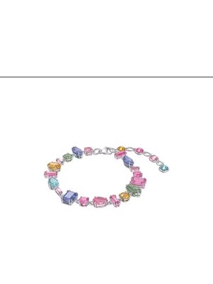 Lines Bijuteri Swa Gema Bileklik Karışık Kesimler, Çok Renkli, Rodyum Kaplama