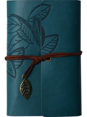 Yaprak Desenli Deri Defter