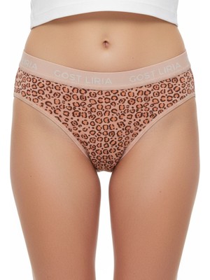 GOST LİRİA Leopard Desenli Kadın Slip Külot