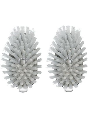Storemax 1071817 Çelik Sabun Dispensing Dish Brush Refills, 2'li Paket, Beyaz