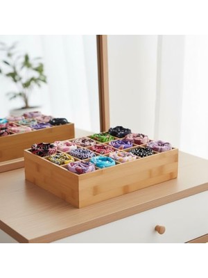 Storemax Bambu Çekmece Içi 15 Bölmeli Organizer | Çok Amaçlı Takı, Saat, Çorap, Iç Giyim ve Kemer Düzenleyici | Ahşap Organizer Kutu | Masaüstü ve Çekmece Içi Takı, Saat ve Aksesuar Düzenleme Kutusu