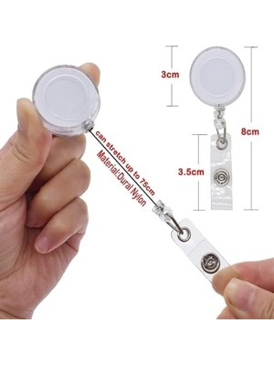 Storemax Rozet Makarası Tutucu, 10 Adet Komik Rozet Makarası, Geri Çekilebilir Hemşire ve Doktor Kimlik Klipsi, Hastane ve Ofis Çalışanları Için Sevimli Hediye