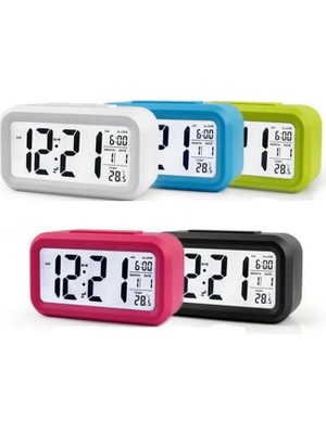 Storemax A1 Dijital Alarmlı Dekoratif Çalar Saat, Masaüstü LED Ekranlı Pilli Saat (Kırmızı)