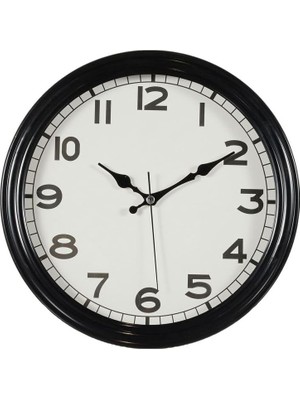 Storemax 31 cm Sessiz Mekanizmalı Dekoratif Cam Duvar Saati