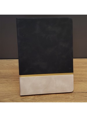 Siyah Çizgili Deri Defter