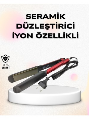Profesyonel Titanyum Saç Düzleştirici – Ayarlanabilir Isı ve Hızlı Isınma Özellikli