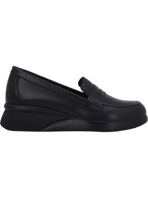 Albini 2630Z704 Hakiki Deri Siyah Loafer Ayakkabı