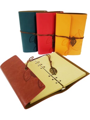 Yaprak Desenli Hatıra Defteri