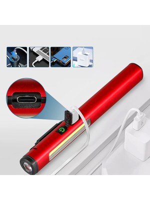 Şarjlı Mıknatıslı Çalışma Lambası Cep Feneri WT-307-S