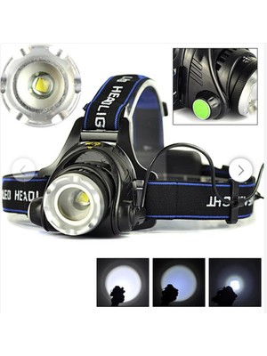 Boruit LED Kafa Feneri 2000LM Xm-L T6 2000 Lumens 3 Modlu