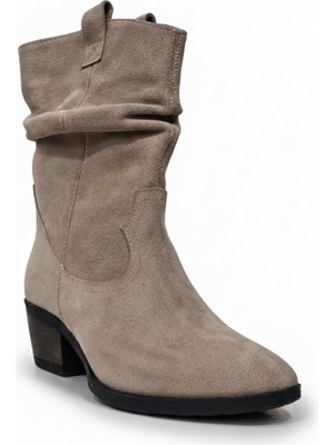 Ustalar Ayakkabı Bej Süet Kadın Hakiki Deri Bot 364.100