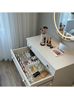 Unique Me 12 Parça Takı Aksesuar Düzenleyici Kutu - Çok Amaçlı Çekmece Içi Takı Organizer Şeffaf