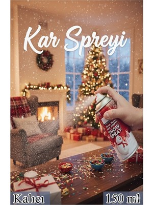 Artlantis Kar Spreyi Cama Yazılan 1 Adet 150ML Kalıcı Erimeyen Yılbaşı Ağacı Süsleme Yılbaşı Noel Parti Kar Spreyi Yılbaşı