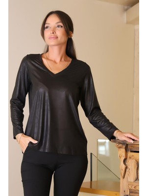 Nazen Giyim 10686-2K6 T.saraçoğlu Bluzsiyah