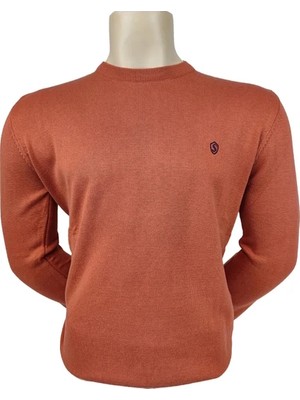 Sabri Özel Erkek Kazak O Yaka Basıc