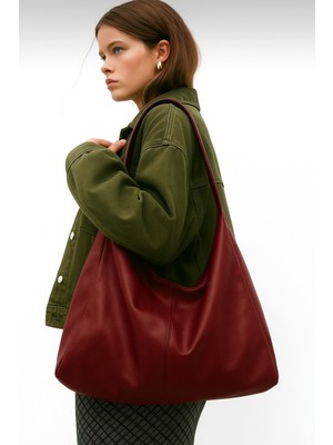 My Vintage Kadın Büyük Boy Omuz Tote Çanta Geniş Hacim