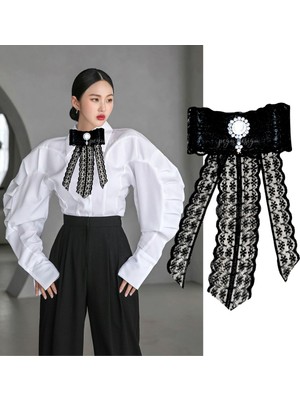 Pegu Taşlı,Siyah Dantel Yaka Çiçeği,Yaka Broş,Okul,Çanta,Şal,Gömlek Aksesuar