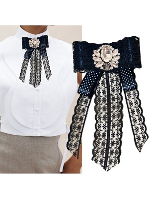 Pegu Taşlı,Siyah Dantel Yaka Çiçeği,Yaka Broş,Okul,Çanta,Şal,Gömlek Aksesuar
