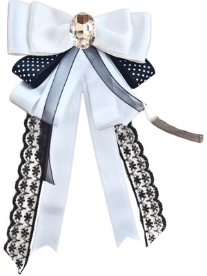 Pegu Taşlı,dantelli Beyaz Saten Yaka Çiçeği,Yaka Broş,Okul,Çanta,Şal,Gömlek Aksesuar