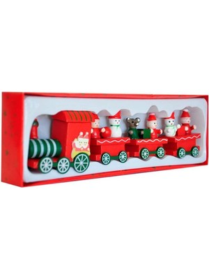 Empressco Kırmızı Yılbaşı Tren Dekoru, Şık ve Eğlenceli Ev Süsü, Noel Kutlaması Için Ideal