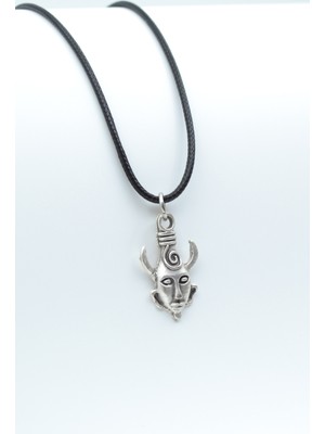 Alooya Supernatural - Dean Winchester Gümüş Kaplama Deri İp Kolye