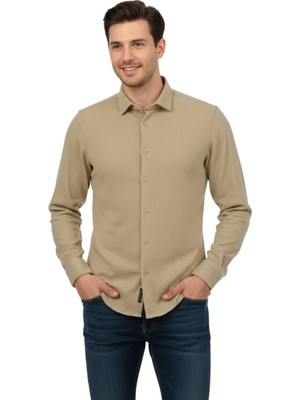 Advante Erkek Kışlık Silim Fit Kaşkorse Dokuma Gömlek BGL-ST04935