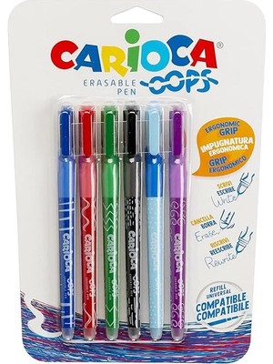 AyrStore Oops Silinebilir Tükenmez Kalem 6'lı Blisterli