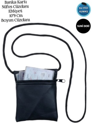 Sevbags Kartlık Boyun Cüzdanı Suni Deri